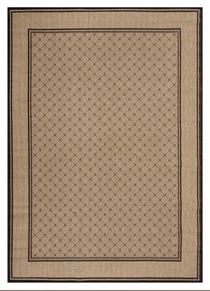 Makro Abra Kusový koberec venkovní Sisal CORDA 1017 1 424 béžový hnědý Rozměr: 60x100 cm