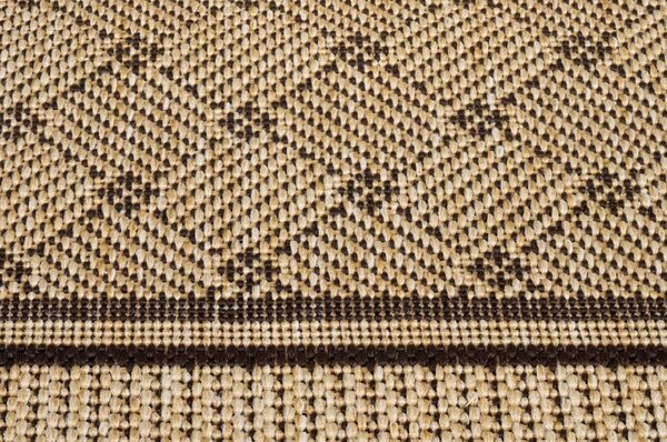 Makro Abra Kusový koberec venkovní Sisal CORDA 1017 1 424 béžový hnědý Rozměr: 60x100 cm
