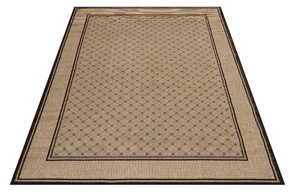 Makro Abra Kusový koberec venkovní Sisal CORDA 1017 1 424 béžový hnědý Rozměr: 60x100 cm