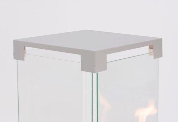 Planika Faro GAS - Venkovní plynový krb 142x36 cm 8kW šedá + ochranný kryt