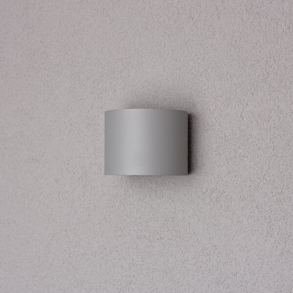 Brilagi - LED Venkovní nástěnné svítidlo RONDO LED/6W/230V šedá IP54
