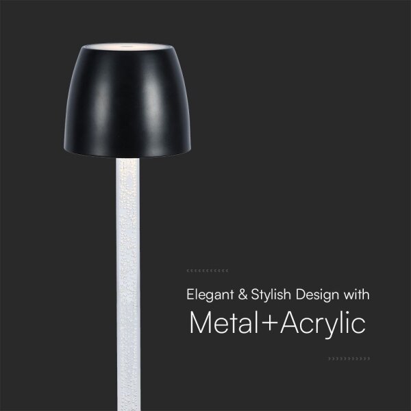 LED Stmívatelná nabíjecí stolní lampa LED/3W/5V 3000K bílá