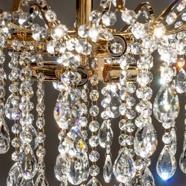Brilagi - Přisazený lustr CRYSTAL 6xE14/60W/230V zlatá