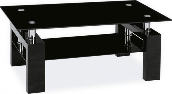 Casarredo Konferenční stolek LISA II, černý lak/sklo