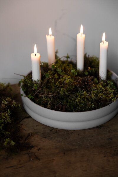 Storefactory Scandinavia Keramický svícen Kvistholmen - Light Grey SF376