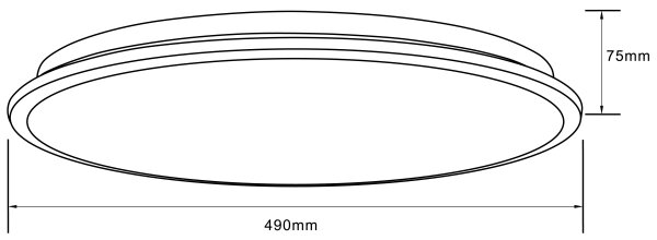 Brilliant-LED RGBW Stmívatelné stropní svítidlo HEIDA LED/30W/230V 3000-6500K+DO
