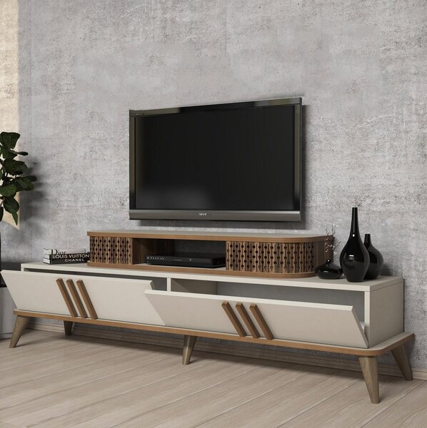 TV stolek/skříňka Lamele 2 (krémová). Akce -25%