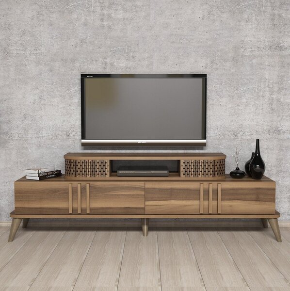TV stolek/skříňka Lamele 2 (ořech). Akce -25%
