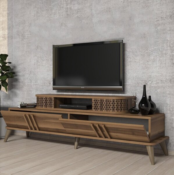 TV stolek/skříňka Lamele 2 (ořech). Akce -25%