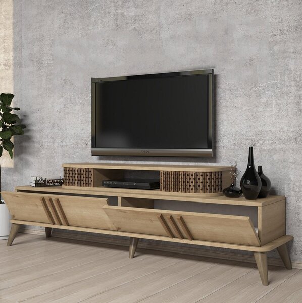 TV stolek/skříňka Lamele 3 (dub). Akce -25%