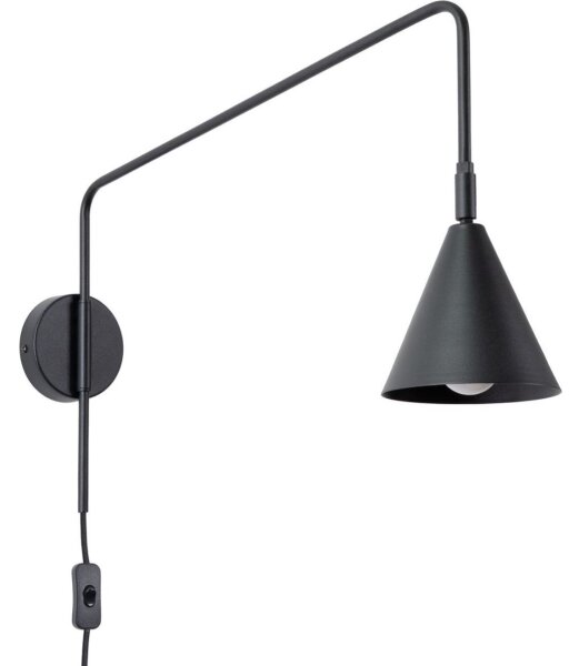 Sollux SL.1697 - Nástěnná lampa NOX 1xE14/10W/230V černá