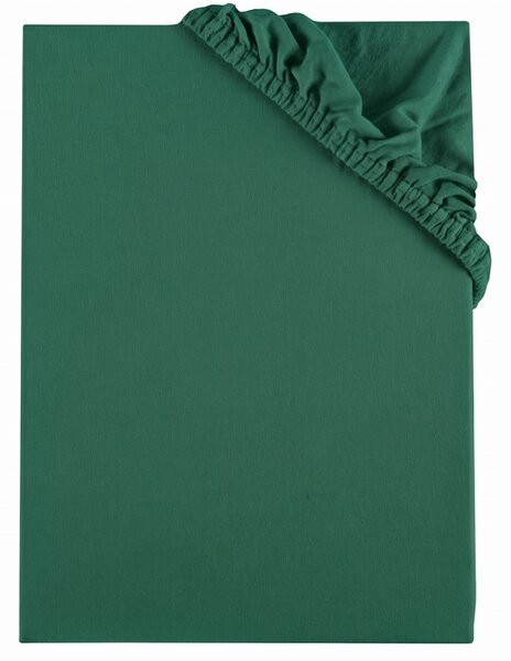 Prostěradlo ložní tmavě zelená jersey EMI, Dětská plachta 60x120