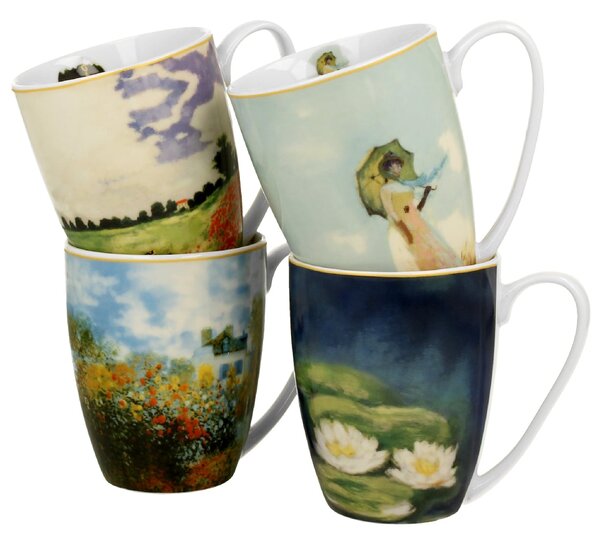 Porcelánový hrnek Monet 350 ml sada 4ks