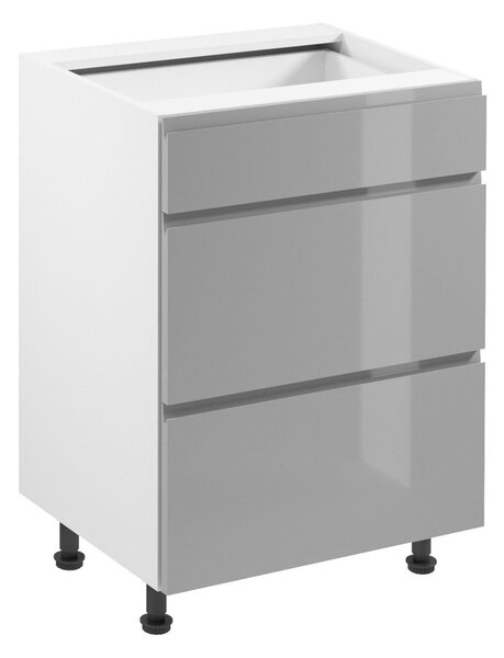 Kuchyňská skříňka ASPEN II D60S3 - bílá/šedá