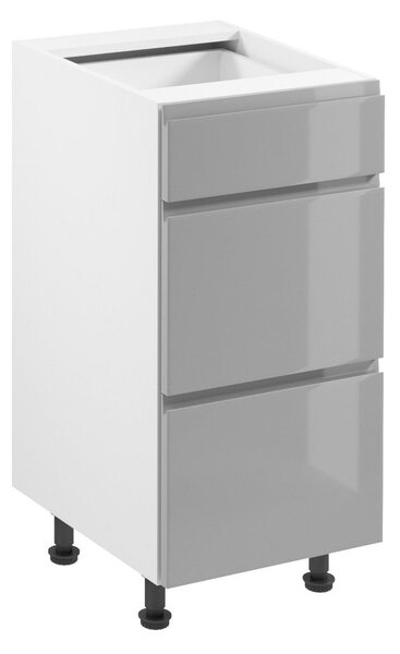 Kuchyňská skříňka ASPEN II D40S3 - bílá/šedá