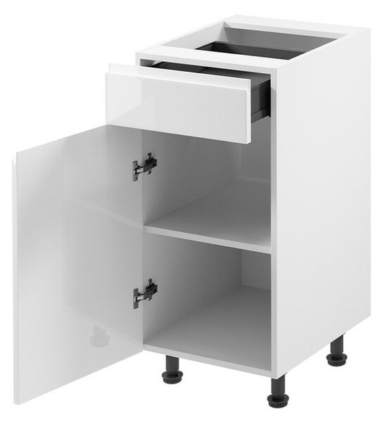 Kuchyňská skříňka ASPEN D40S1-P/L bílá/bílá Otevírání vlevo