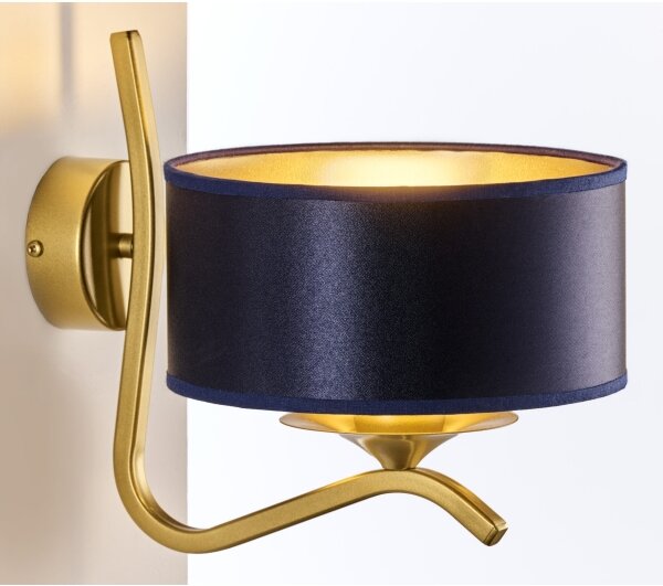 Jupiter 2115 - Nástěnná lampa KASZMIR 1xE27/15W/230V modrá/zlatá