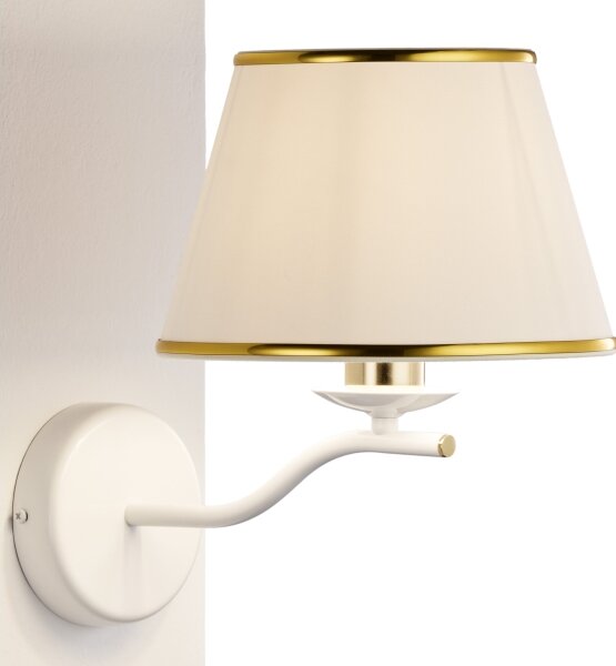 Jupiter 2086 - Nástěnná lampa SAMBA 1xE27/15W/230V bílá/zlatá