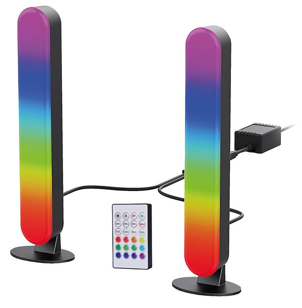 SOLIGHT LED RGB osvětlení Gaming, dálkový ovladač, zvukový senzor, USB