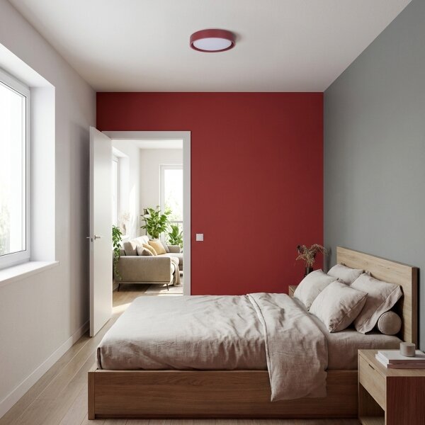Brilagi - LED Stropní svítidlo MATTEO LED/24W/230V pr. 31 cm červená
