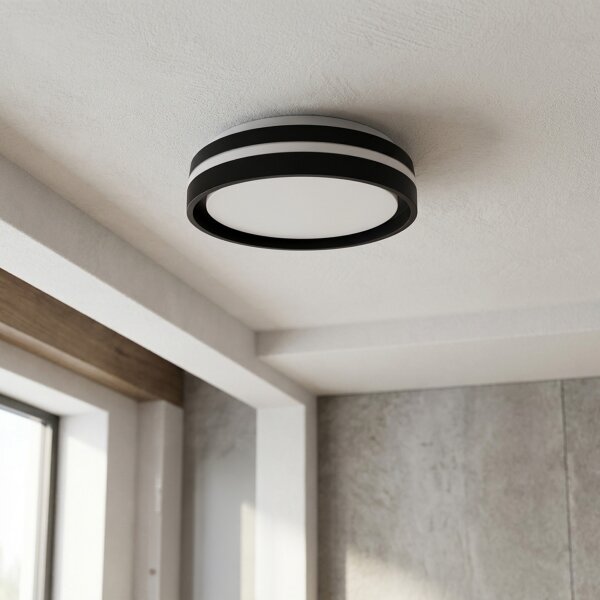 Brilagi - LED Stropní svítidlo NAOMI LED/24W/230V pr. 28,5 cm černá