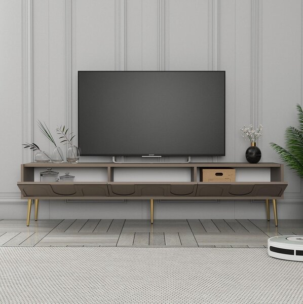 TV stolek/skříňka Bipemu 3 (atlas + zlatá). Akce -26%