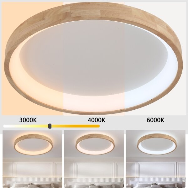 Brilagi-LED Strop. svítidlo FALCON WOOD LED/60W/230V 3000/4000/6000K 80 cm dřevo