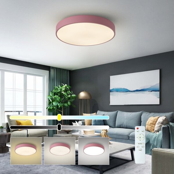 Brilagi - LED Stm stropní svítidlo POOL LED/60W/230V 3000-6000K 50 cm růžová+DO