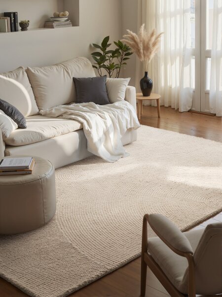 Koberec Hanse Home Calmio naturální / bílý