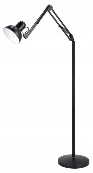 Stojací lampa 1xE27/40W/230V černá