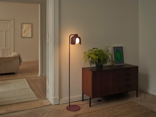 Osram - Stojací lampa DECOR COROLLE 1xE27/15W/230V červená