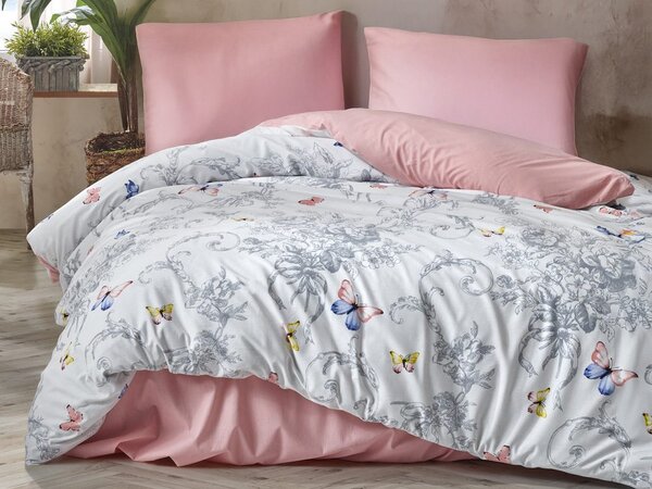 Cottonbox povlečení 100% bavlněné renforcé Cathi salmon - 140x220 / 70x90 cm