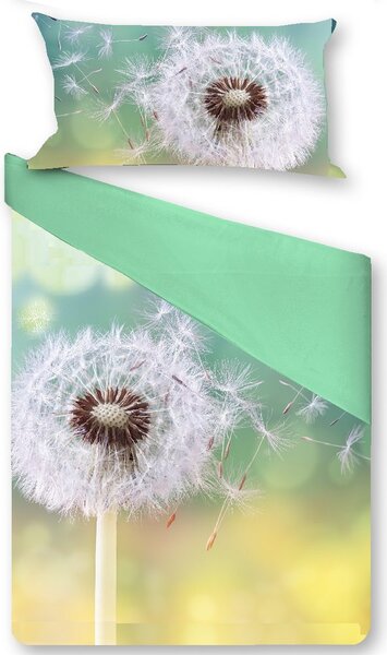 Gipetex Natural Dream 3D Italské povlečení 100% bavlna Pampeliška - 140x200 / 70x90 cm