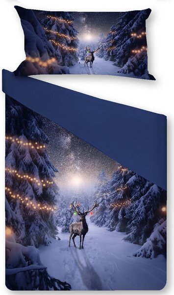Gipetex Natural Dream 3D Italské povlečení 100% bavlna Deer - 140x200 / 70x90 cm