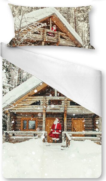 Gipetex Natural Dream 3D Italské povlečení 100% bavlna Santa - 140x200 / 70x90 cm