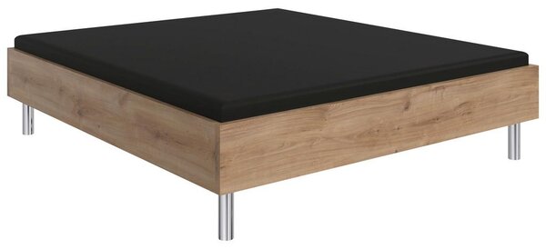 Postel LEVEL BEDS,BEZ NOHOU 180/200cm,imitace přírod.dubu