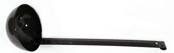Smaltovaná naběračka 10 cm, 0,2l, granit, vyrobeno pro BELIS/SFINX