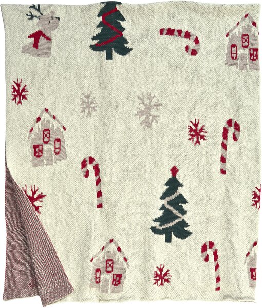 Vánoční bavlněný pléd MERRY DAYS 130 × 170 cm – Sander