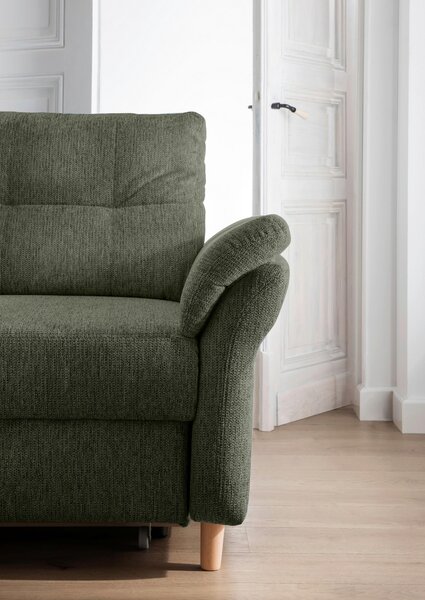 ROHOVÁ SEDAČKA, textil, tmavě zelená Livetastic - Sedací soupravy, Online Only