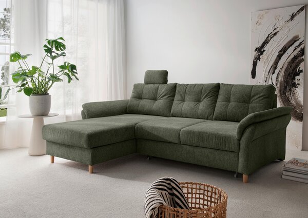 ROHOVÁ SEDAČKA, textil, tmavě zelená Livetastic - Sedací soupravy, Online Only