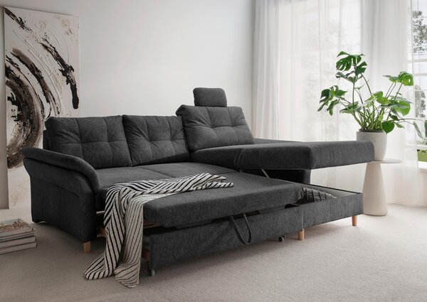 ROHOVÁ SEDAČKA, textil, antracitová Livetastic - Sedací soupravy, Online Only