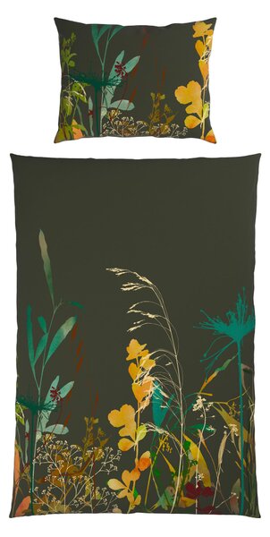 OBOUSTRANNÉ POVLEČENÍ, satén, olivově zelená, 140/200 cm Esposa - Povlečení