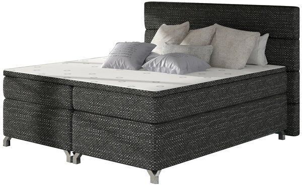 Boxspringová postel ESTORIA 140x200 - černá