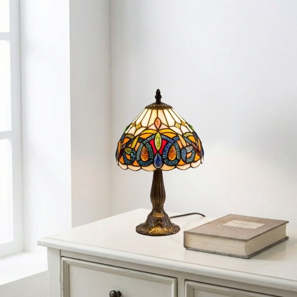 Brilagi - Tiffany vitrážová stolní lampa LUISA 1xE14/40W/230V