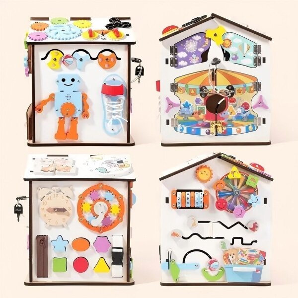 2Kids Toys - Activity board domeček bílá