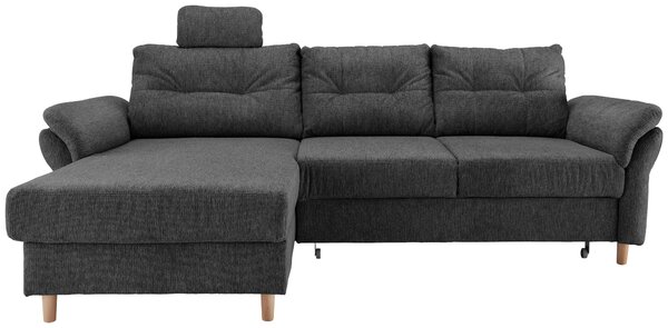 ROHOVÁ SEDAČKA, textil, antracitová Livetastic - Sedací soupravy, Online Only