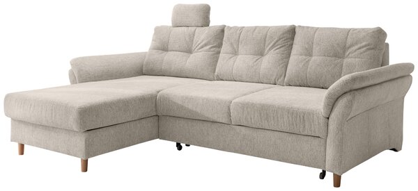 ROHOVÁ SEDAČKA, textil, béžová Livetastic - Sedací soupravy, Online Only