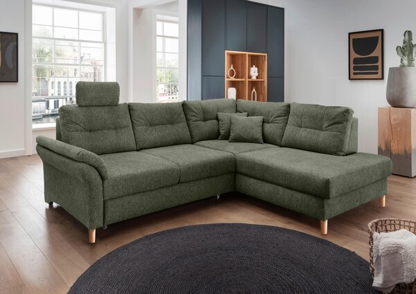 ROHOVÁ SEDAČKA, textil, tmavě zelená Livetastic - Sedací soupravy, Online Only
