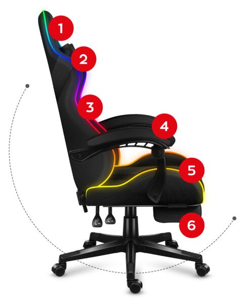 Herní židle Force - 4.7 RGB Mesh