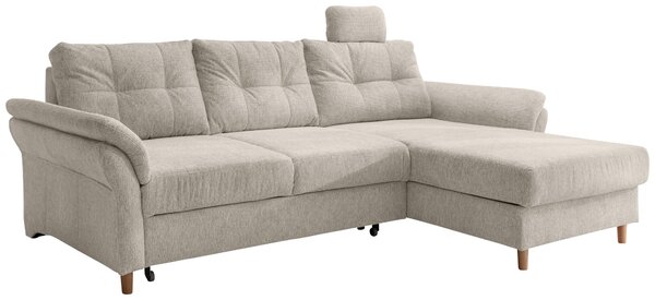 ROHOVÁ SEDAČKA, textil, béžová Livetastic - Sedací soupravy, Online Only